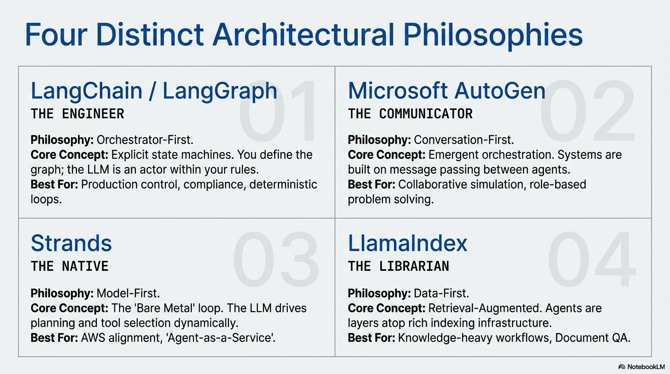 Four Python Frameworks